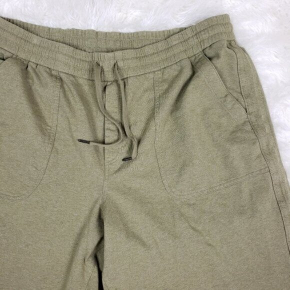 Athleta Farallon Heathered Wide Crop Pants Shadow Olive Heather Plus size 24 - Picture 5 of 12